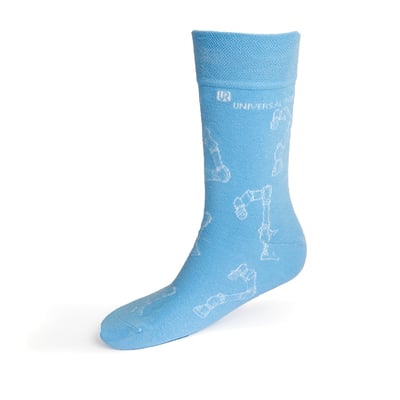 Socks, Robot - Blue